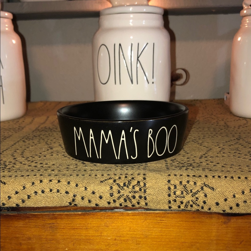 Rae Dunn MAMA’S BOO Cat Dish Black